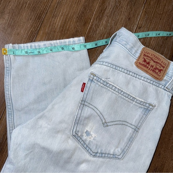 Levi's 90s Low pro Baggy straight denim jeans 24 Mid Rise vintage distressed - Picture 3 of 14